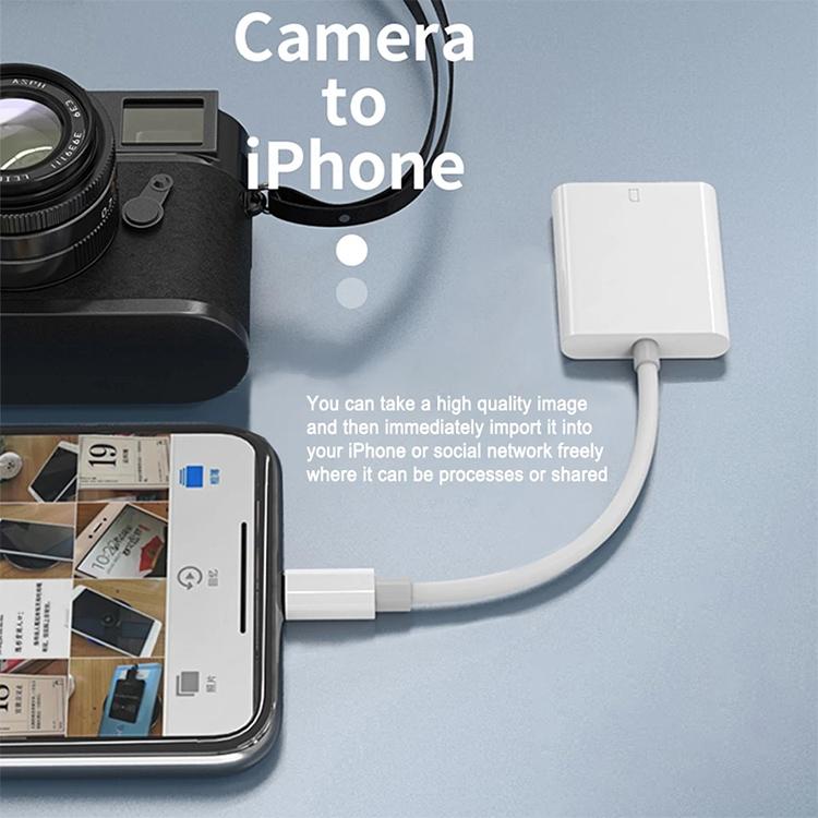 8-Pin SD Card Camera Reader Adapter for Easy Photo Transfers