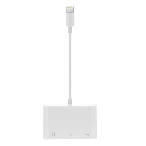 Adaptateur de lecteur d'appareil photo NK-1081 8 broches vers port SD + TF + USB
