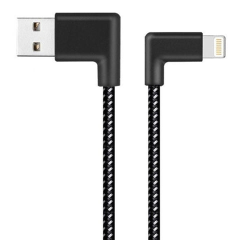 Câble de synchronisation pour données à deux broches en nylon intégré USB à 8 broches de 1 m 2A, 1 m 8 broches 2A