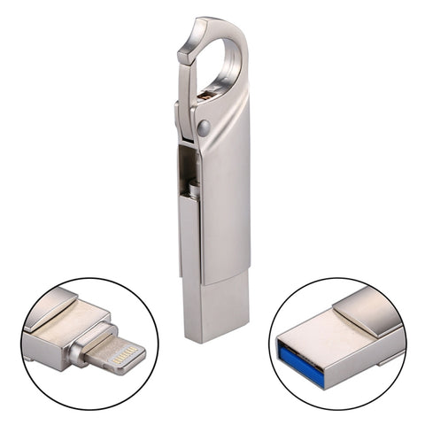 Chiavetta Port USB RQW-10F 2 en 1 USB 2.0 et 8 broches de 128 Go, RQW-10F