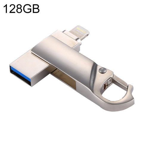 Chiavetta Port USB RQW-10F 2 en 1 USB 2.0 et 8 broches de 128 Go, RQW-10F