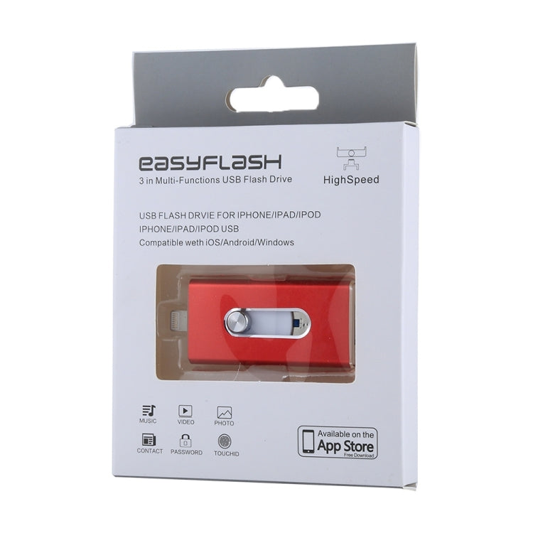 RQW-02  3 in 1 USB 2.0 & 8 Pin & Micro USB 16GB Flash Drive, RQW-02 Red, RQW-02 Silver, RQW-02 Black, RQW-02 Gold, RQW-02 Blue