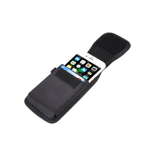 Marsupio vertical universel en tissu de nylon à 6,3 pouces pour iPhone XS Max, Galaxy S10+, Huawei Mate 20
