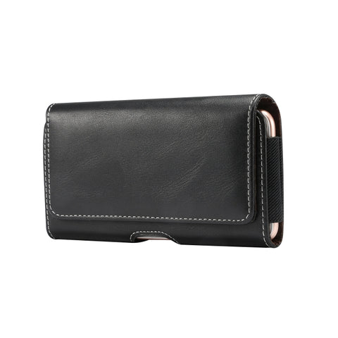 Custodia in pelle da uomo multifunzionale universale con marsupio per cellulare con texture in pelle di agnello per smartphone da 5,2 pollici o inferiori, For 5.2 Inch