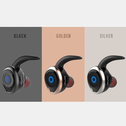 Oreillette sport AWEI T1 IPX4 oreillette stéréo sans fil Bluetooth V4.2 étanche, prise en charge TWS, T1