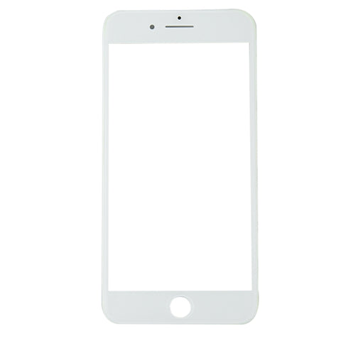 Lente in vetro con cornice e adesivo OCA per schermo iPhone 8 Plus