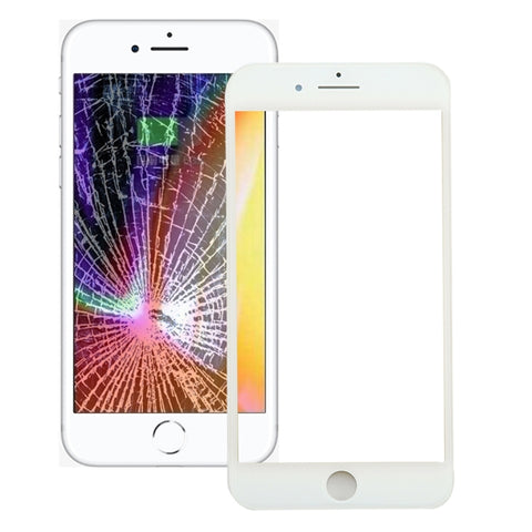 Lente in vetro con cornice e adesivo OCA per schermo iPhone 8 Plus