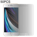 50pcs Tempered Glass Film for iPhone SE 2022 & 2020