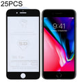 25 Pack 9H 5D Full Glue Tempered Glass for iPhone 7/8 Plus