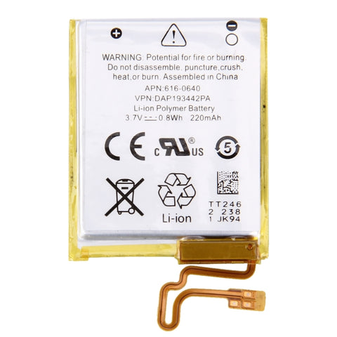 Batteria ricaricabile 3,7 V 220 mAh per iPod Nano 7ª generazione