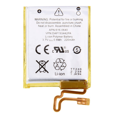 Batteria ricaricabile 3,7 V 220 mAh per iPod Nano 7ª generazione