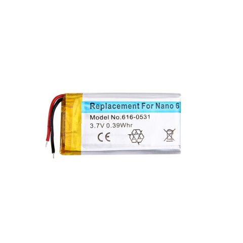Batteria Ricaricabile agli Ioni di Litio per iPod Nano 6 - 3,7V 0,39Wh