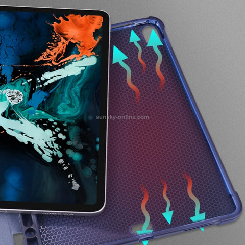 Custodia protettiva in TPU antiurto tripla per iPad Pro 11 pollici (2018) / (2020), con supporto e slot per penna, iPad Pro 11 inch (2018) / (2020)