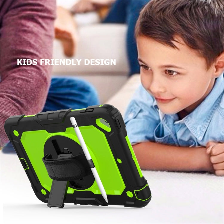 Shockproof Black Silica Gel + Colorful PC Protective Case for iPad Mini 2019 / Mini 4, with Holder & Shoulder Strap & Hand Strap & Pen Slot             ...