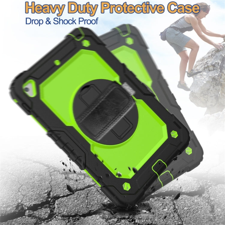 Shockproof Black Silica Gel + Colorful PC Protective Case for iPad Mini 2019 / Mini 4, with Holder & Shoulder Strap & Hand Strap & Pen Slot             ...