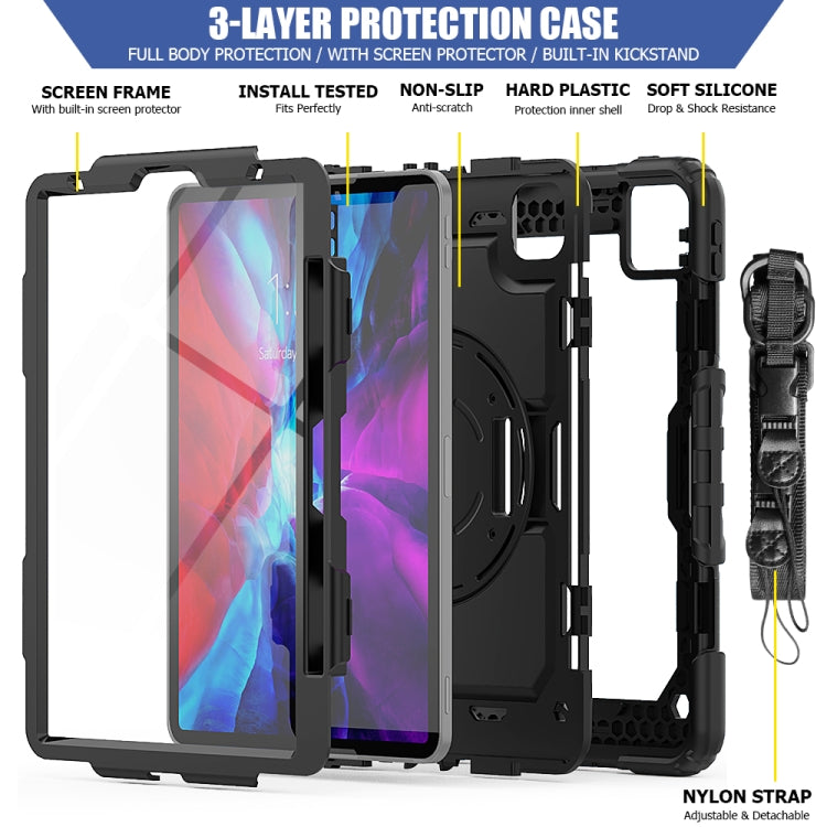 Shockproof iPad Pro 11 Case with Strap and Holder