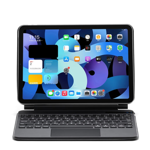 Custodia ultrasottile in pelle con tastiera Bluetooth e touchpad per