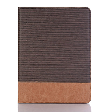 Custodia in pelle PU con chiusura orizzontale a trama incrociata per iPad Pro 11 pollici (2018), con supporto, slot per carte e portafoglio, Per iPad Air 11 2024 / iPad Pro 11 pollici (2018)