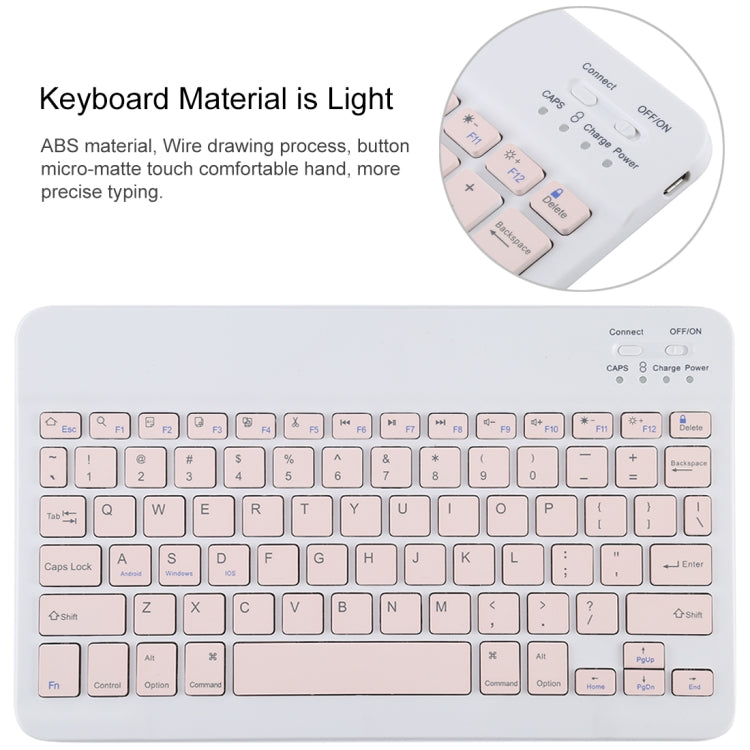 TG11B Tastiera Bluetooth staccabile rosa + Custodia tablet in pelle microfibra per iPad Pro 11 pollici (2020), con slot per penna e supporto, Pink Keyboard