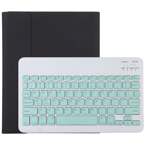 TG11B Tastiera verde Bluetooth staccabile + Custodia tablet in pelle microfibra per iPad Pro 11 pollici (2020), con slot per penna e supporto, Green Keyboard