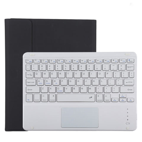 TG11BC Custodia tablet staccabile in pelle microfibra Bluetooth con tastiera bianca per iPad Pro 11 pollici (2020), con touchpad, slot per penna e supporto, White Keyboard