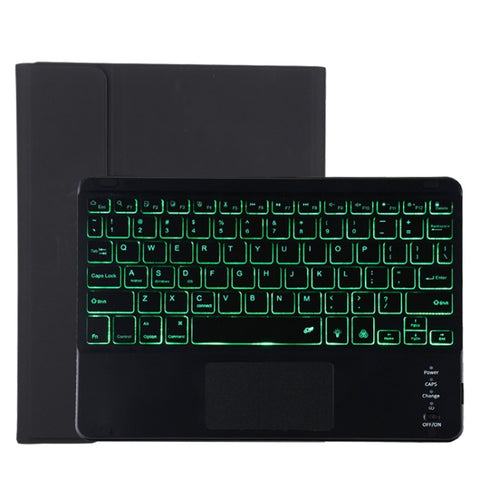 TG11BCS Custodia tablet staccabile in pelle microfibra Bluetooth con tastiera nera per iPad Pro 11 pollici (2020), con retroilluminazione, touchpad, slot per penna e supporto, Black Keyboard