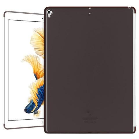 Pour iPad Pro de 12,9 pouces (2017) Housse de protection morbide avec couverture postérieure en TPU transparent avec bord argenté, pour iPad Pro 12,9 pouces (2017), iPad Pro 12,9 pouces (2017)