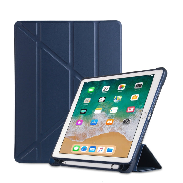 Durable Multi-Folding TPU Case for iPad 9.7 with Holder