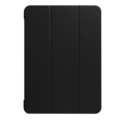Per iPad Pro da 10,5 pollici PU Litchi Texture Smart Case 3 pieghe Cover posteriore trasparente con supporto