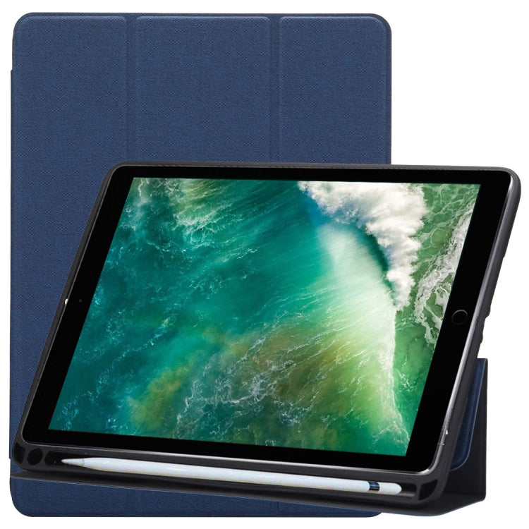 Cloth Texture iPad Pro 10.5 Case with Folding Stand & Pen