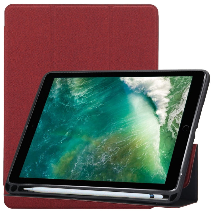Cloth Texture iPad Pro 10.5 Case with Folding Stand & Pen