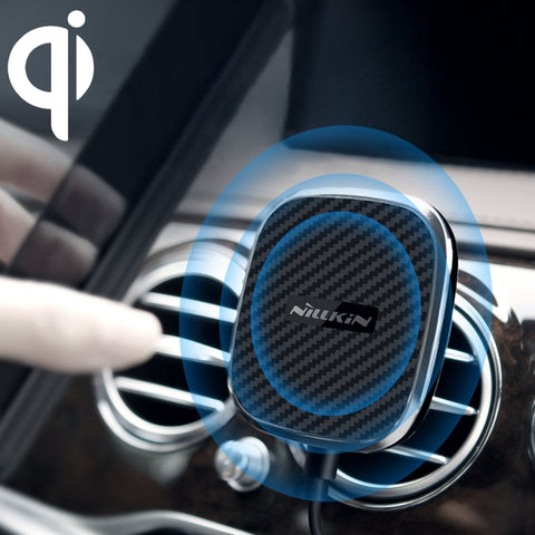 NILLKIN MC027 Support de chargeur pour prise d'air pour voiture Caricatore magnétique sans fil Qi à prise rapide de 10 W, MC027 B Type