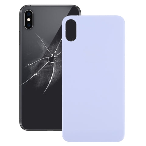 Copribatteria posteriore in vetro con foro grande per fotocamera di facile sostituzione per iPhone X / XS, For iPhone X / XS (Non smontare)