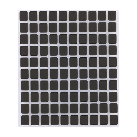 100 autocollants noirs pour écran de visualisation pour iPhone X, pour iPhone X (100 pièces)