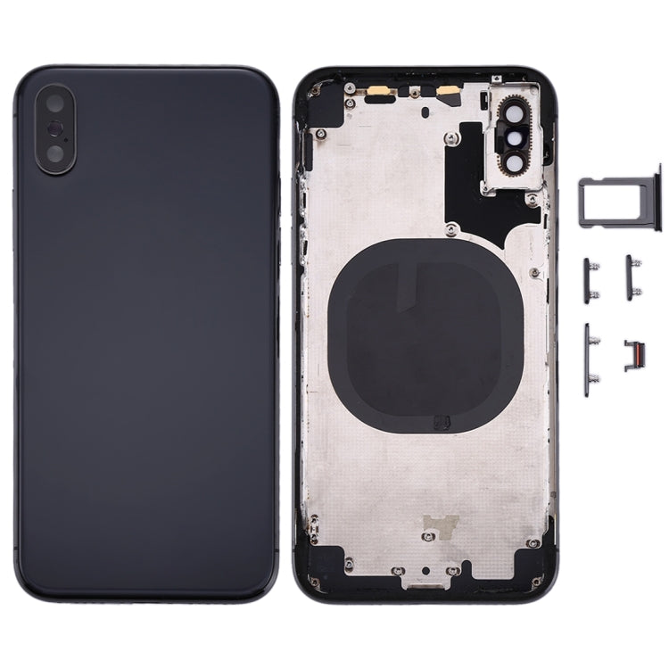 Back Housing Cover with SIM Card Tray & Side keys for iPhone X, For iPhone X(with SIM Card Tray), For iPhone X with Side keys                           ...