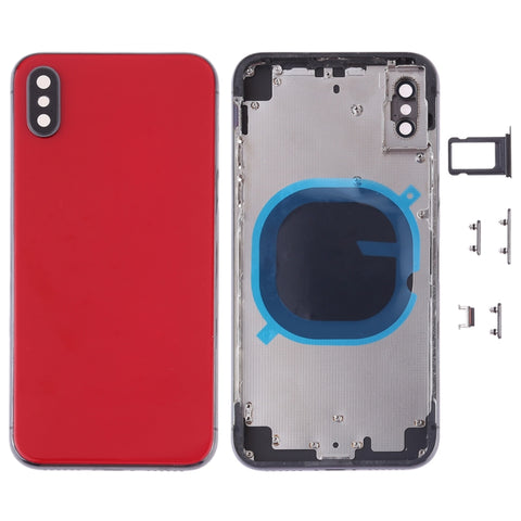 Cover posteriore con vassoio per scheda SIM e tasti laterali per iPhone X, For iPhone X(with SIM Card Tray), For iPhone X with Side keys, For iPhone X with Camera Lens