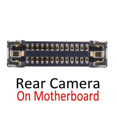 Connettore FPC per fotocamera posteriore posteriore sulla scheda madre per iPhone X, per iPhone X