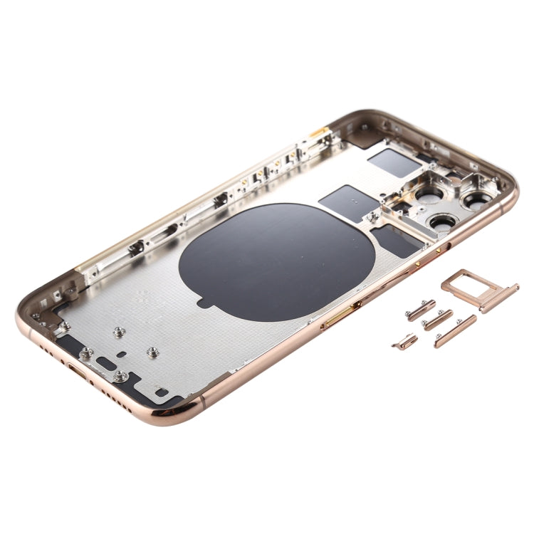 Back Housing Cover with SIM Card Tray & Side keys & Camera Lens for iPhone 11 Pro, For iPhone 11 Pro (with Camera Lens), For iPhone 11 Pro (Camera Lens)