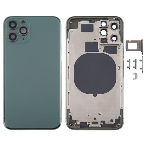 Cover posteriore con vassoio per scheda SIM, tasti laterali e obiettivo della fotocamera per iPhone 11 Pro Max, For iPhone 11 Pro Max (with Camera Lens), For iPhone 11 Pro Max (Camera Lens)