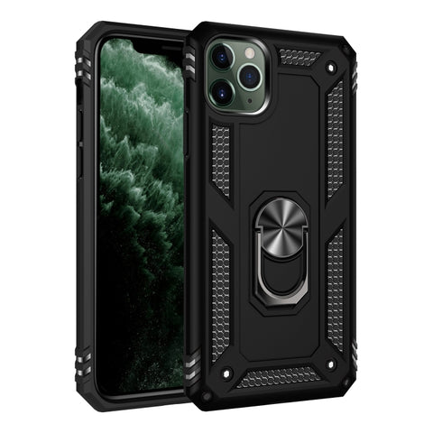 Custodia protettiva Armor antiurto in TPU + PC per iPhone 11, con supporto per rotazione di 360 gradi, For iPhone 11