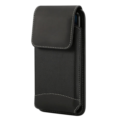 Custodia universale in tessuto Oxford da appendere alla vita per telefoni cellulari da 5,7-6,3 pollici, con moschettone, 6.3 inch