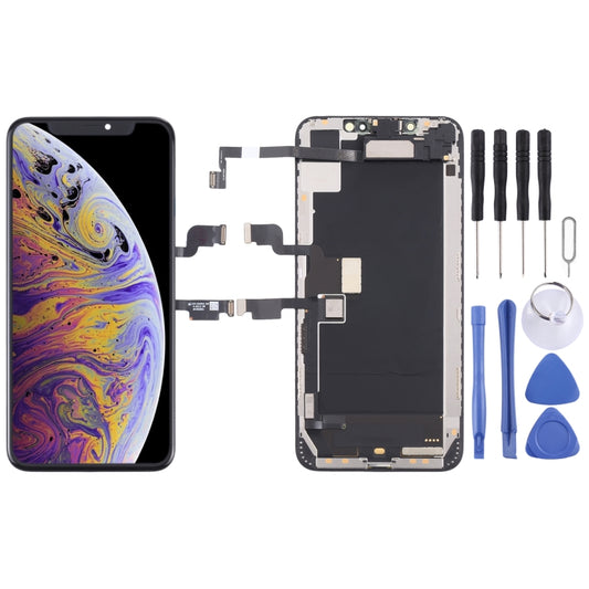 Schermo LCD e digitalizzatore assemblato completo con cavo flessibile per altoparlante e auricolare per iPhone XS Max, For iPhone XS Max()