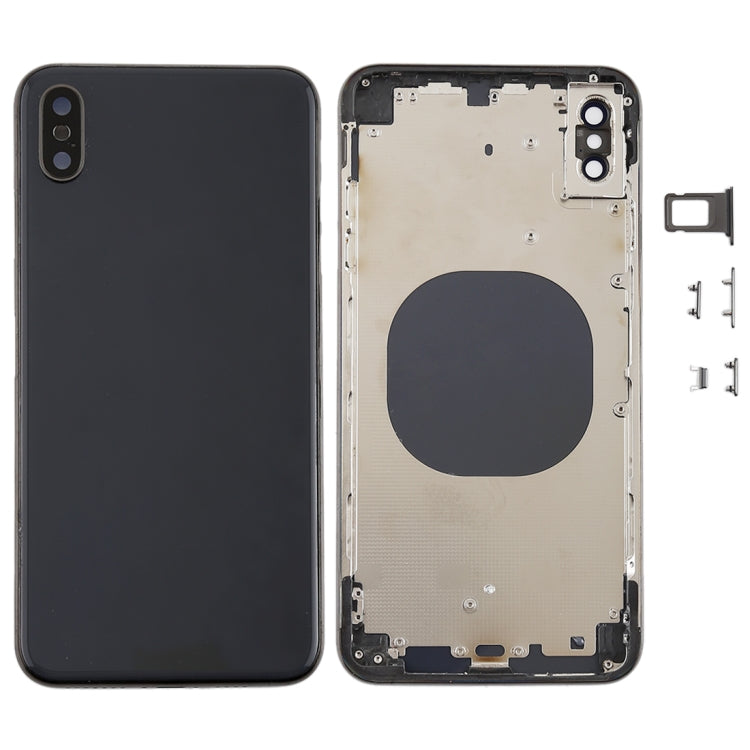 Battery Back Cover with Camera Lens Frame & SIM Card Tray & Side Keys for iPhone XS Max, For iPhone XS Max, For iPhone XS Max (Camera Lens+Side Keys)   ...