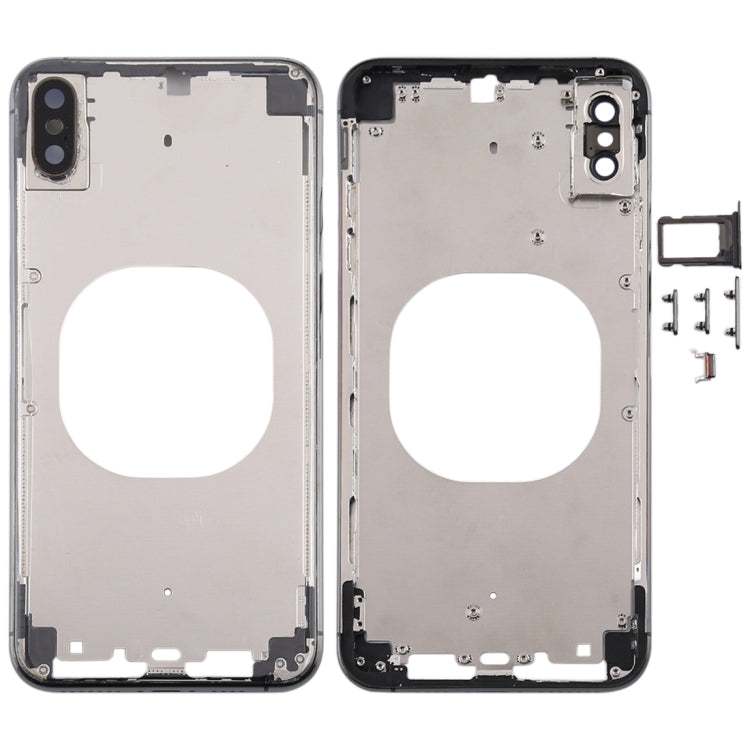 Transparent Battery Back Cover with Camera Lens Frame & SIM Card Tray & Side Keys for iPhone XS Max, For iPhone XS Max(Transparent)                     ...