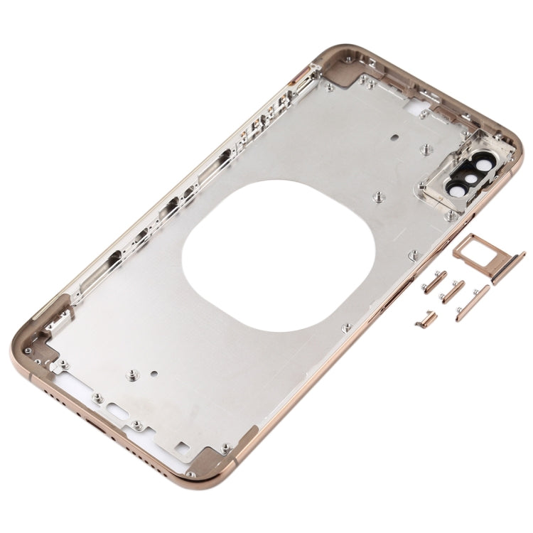 Transparent Battery Back Cover with Camera Lens Frame & SIM Card Tray & Side Keys for iPhone XS Max, For iPhone XS Max(Transparent)                     ...