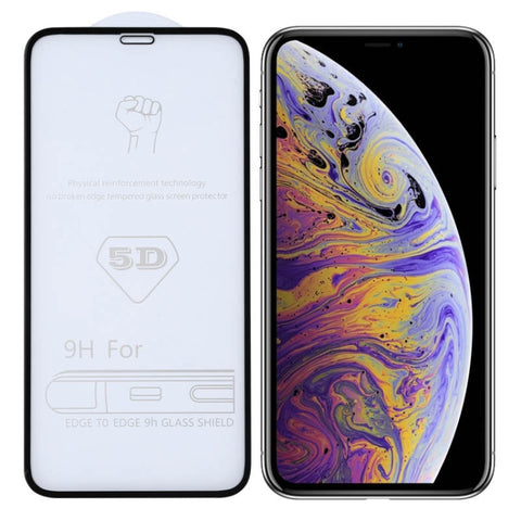 Per iPhone XS Max/XSI Max 9H 5D Pellicola in vetro temperato a schermo intero con colla completa (2019), Per iPhone XS Max (1 PC)