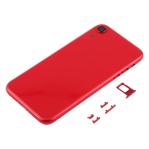 Cover posteriore con obiettivo fotocamera, vassoio per scheda SIM e tasti laterali per iPhone XR, Per iPhone XR (con tasti laterali)