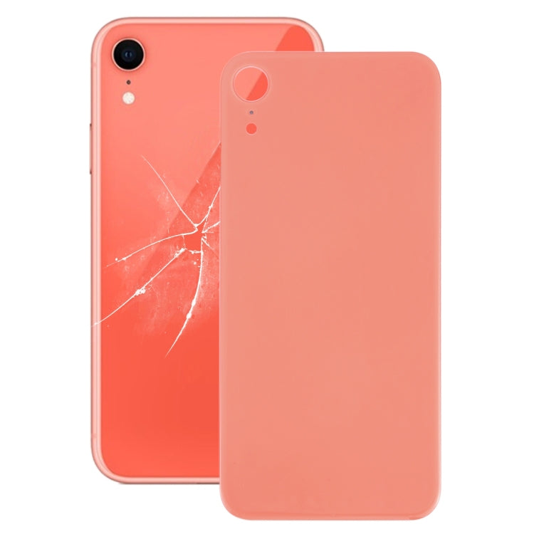 iPhone XR Camera Hole Glass Back Battery Cover with Adhesive