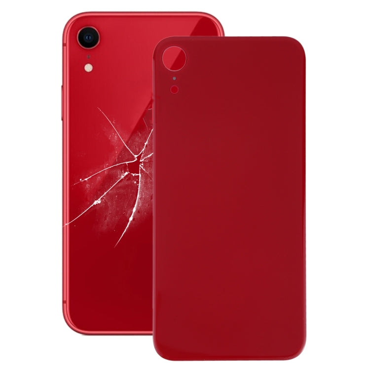 iPhone XR Camera Hole Glass Back Battery Cover with Adhesive