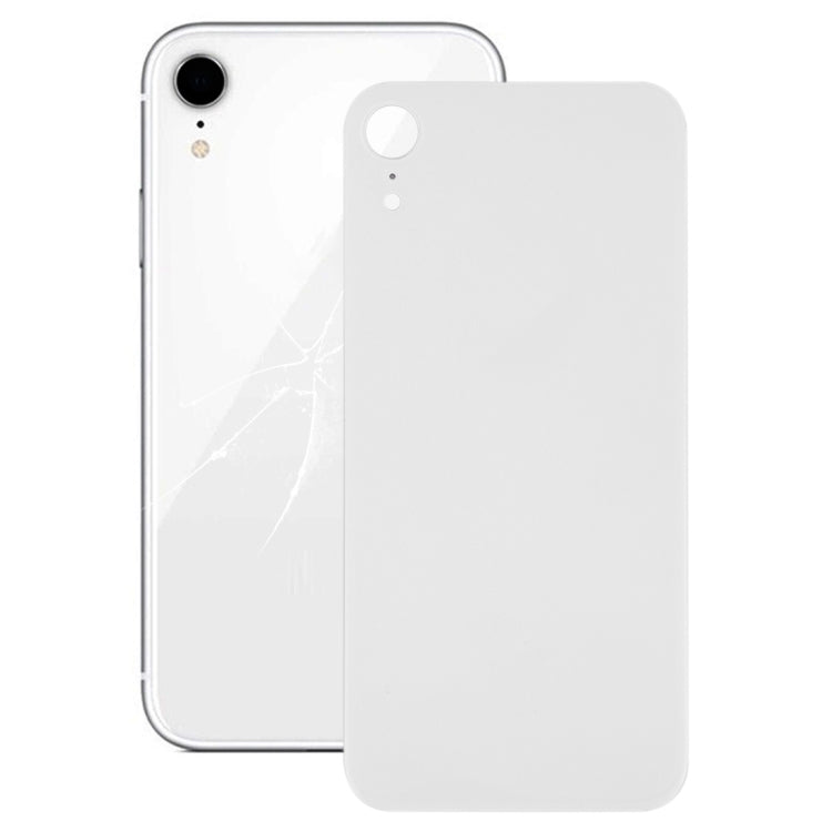 iPhone XR Camera Hole Glass Back Battery Cover with Adhesive